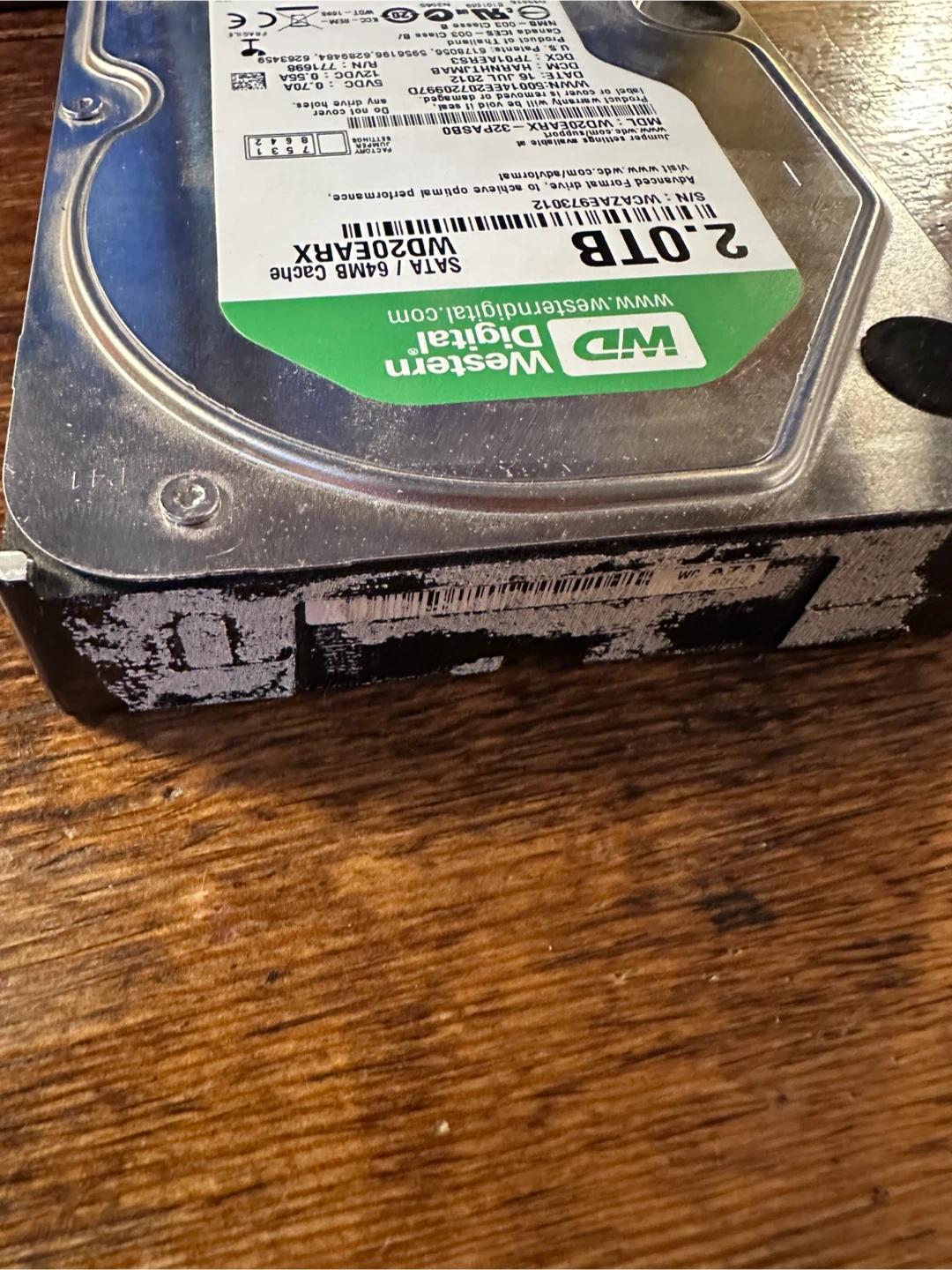 Western Digital 2TB Hard Drive WD20EARX - photo 2