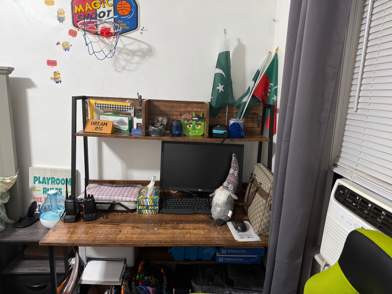 Vintage Style Desk with Shelving