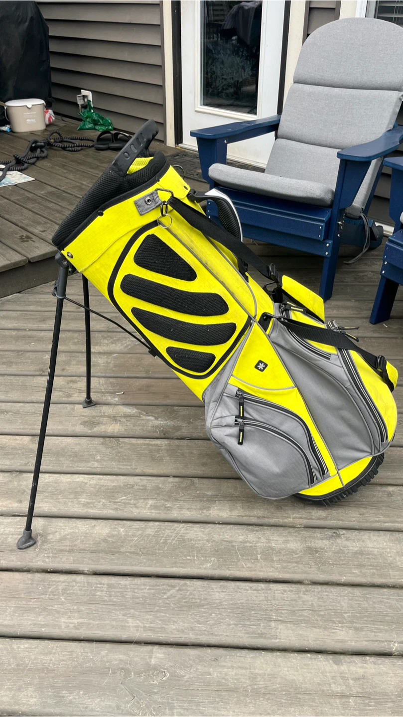 TPX PowerBuilt Yellow & Grey Golf Stand Bag - photo 2