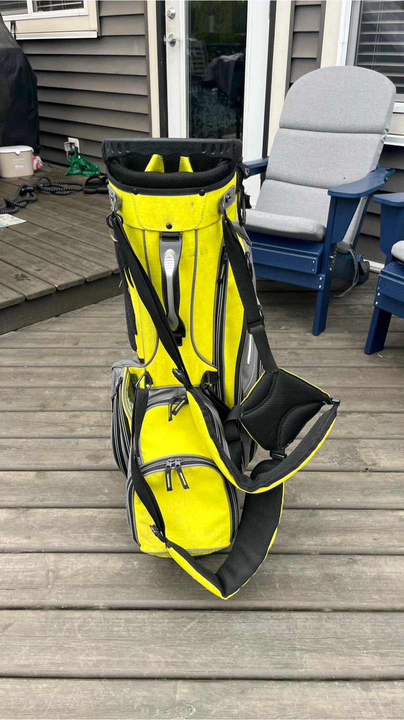 TPX PowerBuilt Yellow & Grey Golf Stand Bag - photo 4