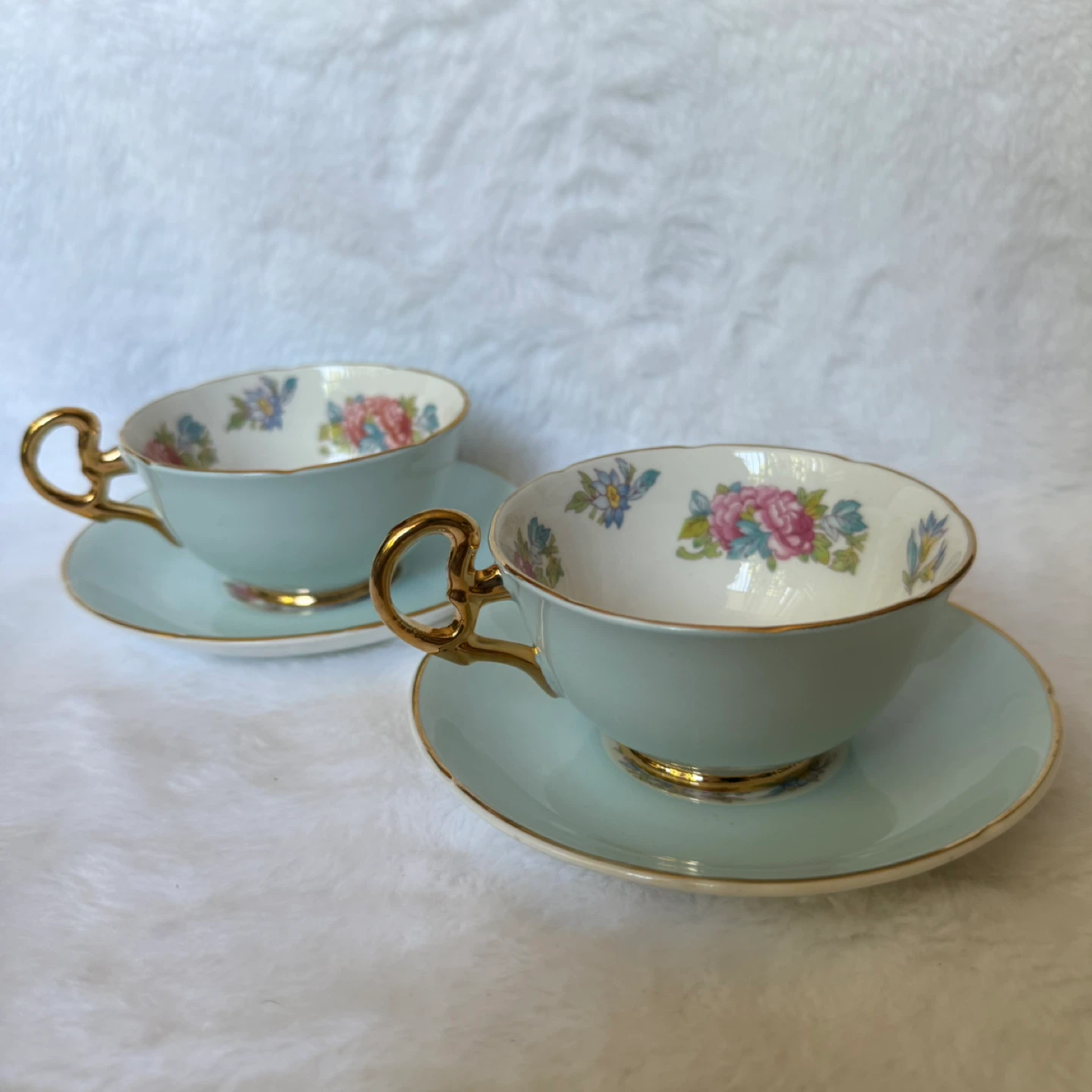 Vintage Royal Grafton (A.B. Jones & Son) Teacup and Saucer Sets