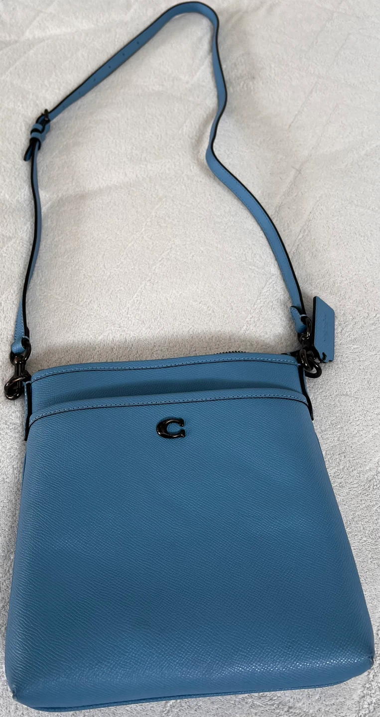 Coach Blue Leather Crossbody Bag