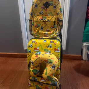 Children's Construction Vehicle Luggage Set