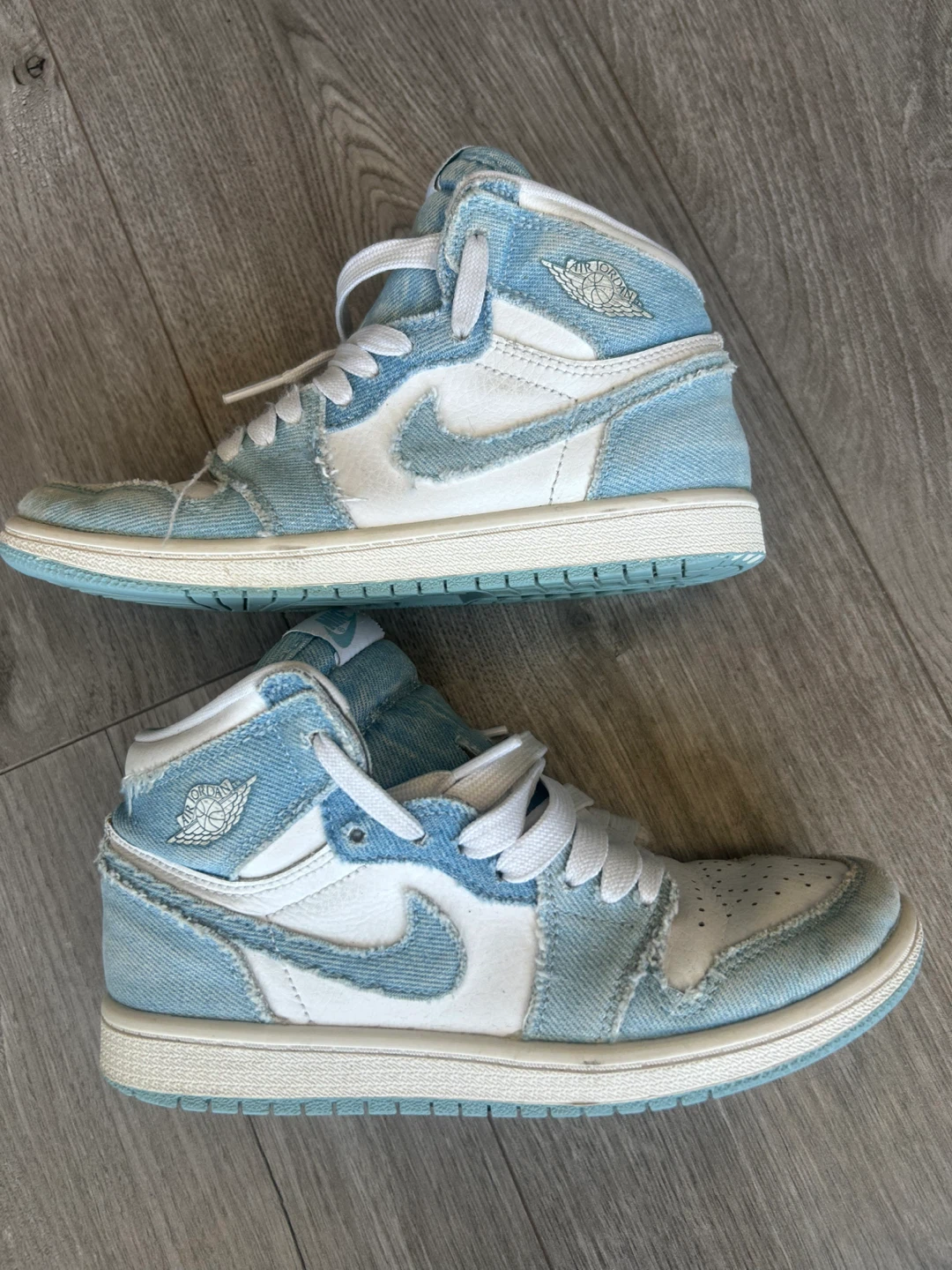 Air Jordan 1 High OG Denim Sneakers size 34