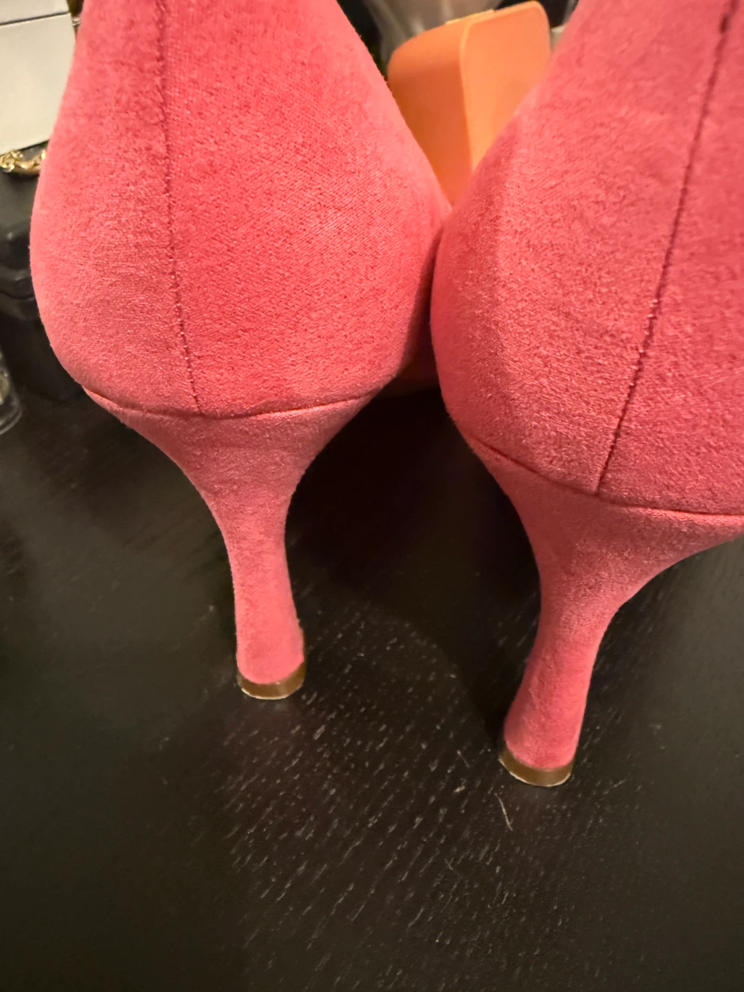 Kelly & Katie Pink Suede Heels - photo 2