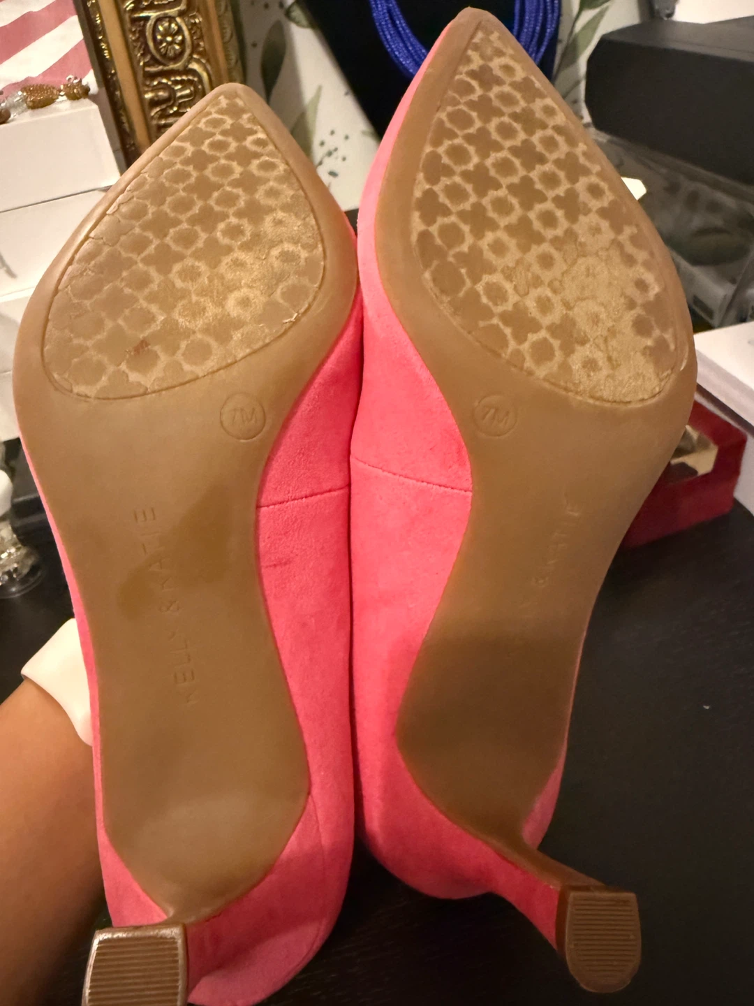 Kelly & Katie Pink Suede Heels - photo 3