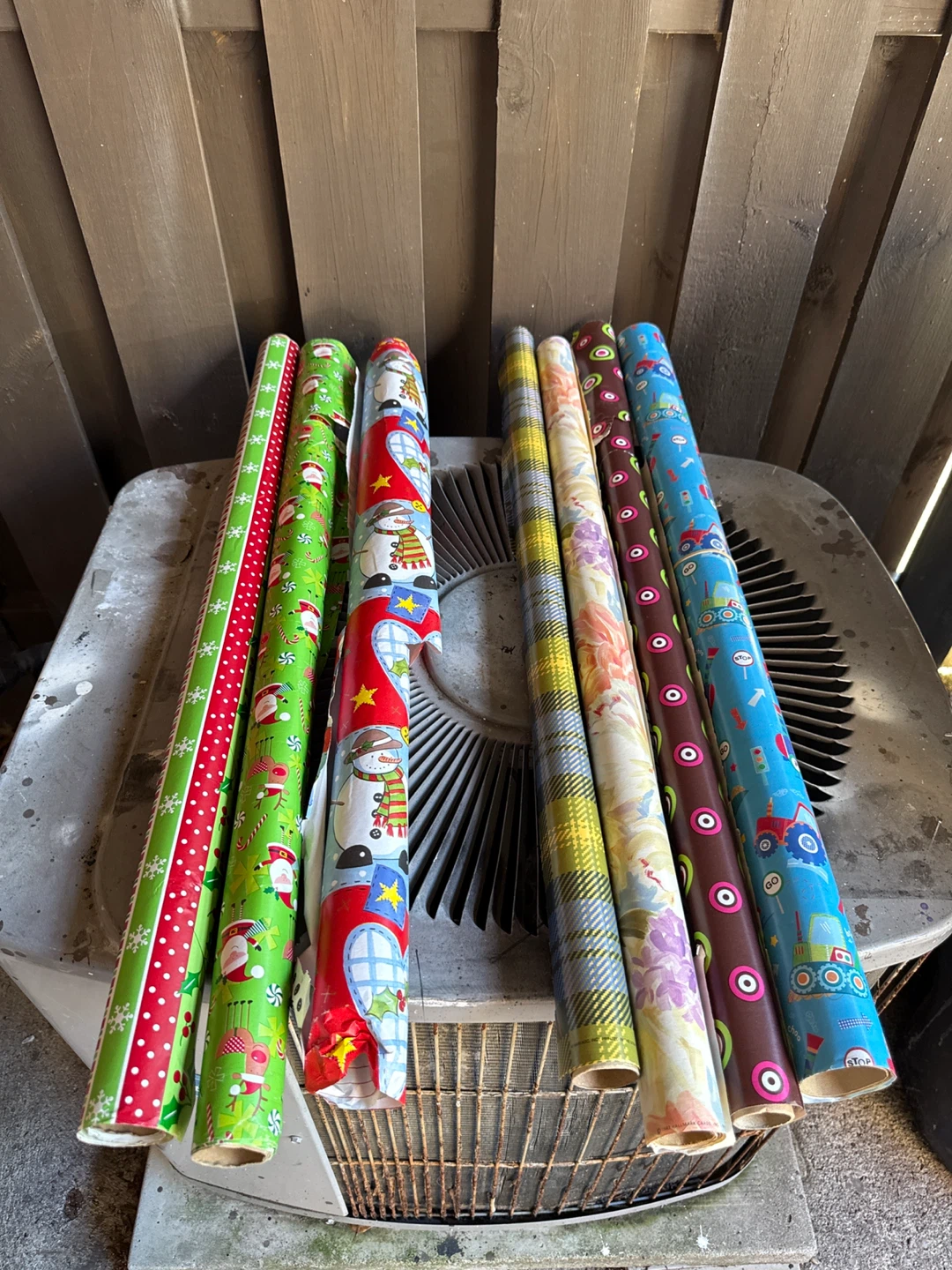 Assorted Rolls of Wrapping Paper