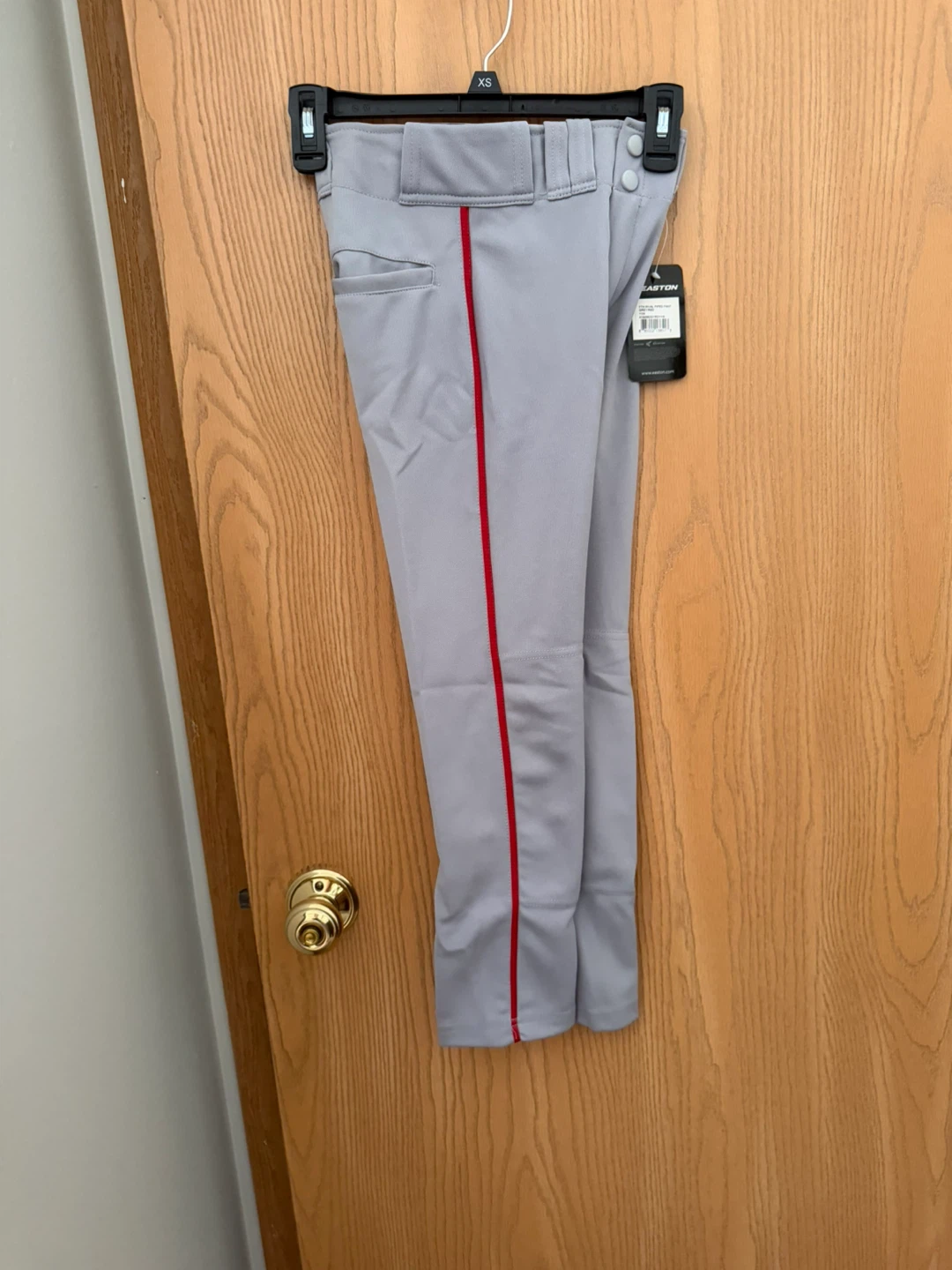 Easton Rival Youth Baseball Pants Grey Red Piped YXS - photo 4