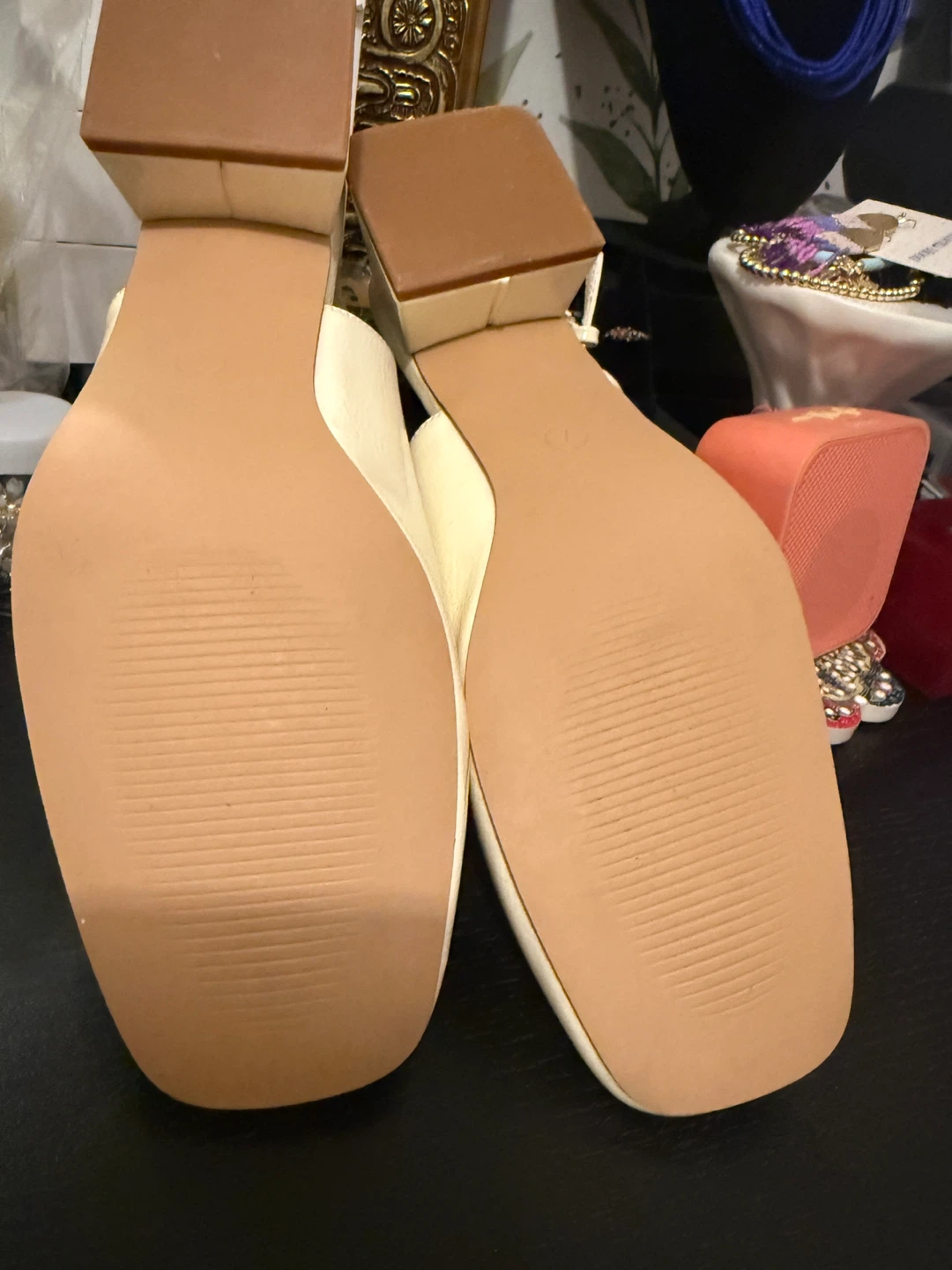 Women's Cream Slingback Ballet Flats Size 7 - photo 3