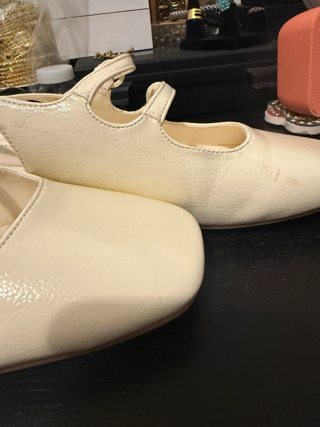Women's Cream Slingback Ballet Flats Size 7 - photo 2