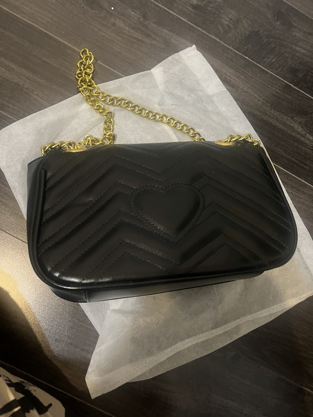 Black Gucci Marmont Matelassé Shoulder Bag - photo 4