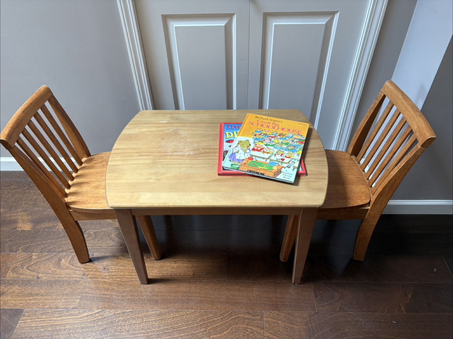 Kids Wooden Table and Chairs Set - photo 2