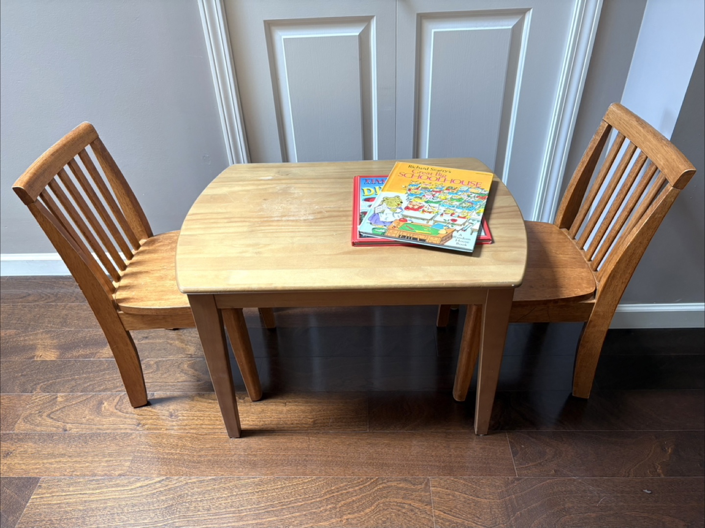 Kids Wooden Table and Chairs Set