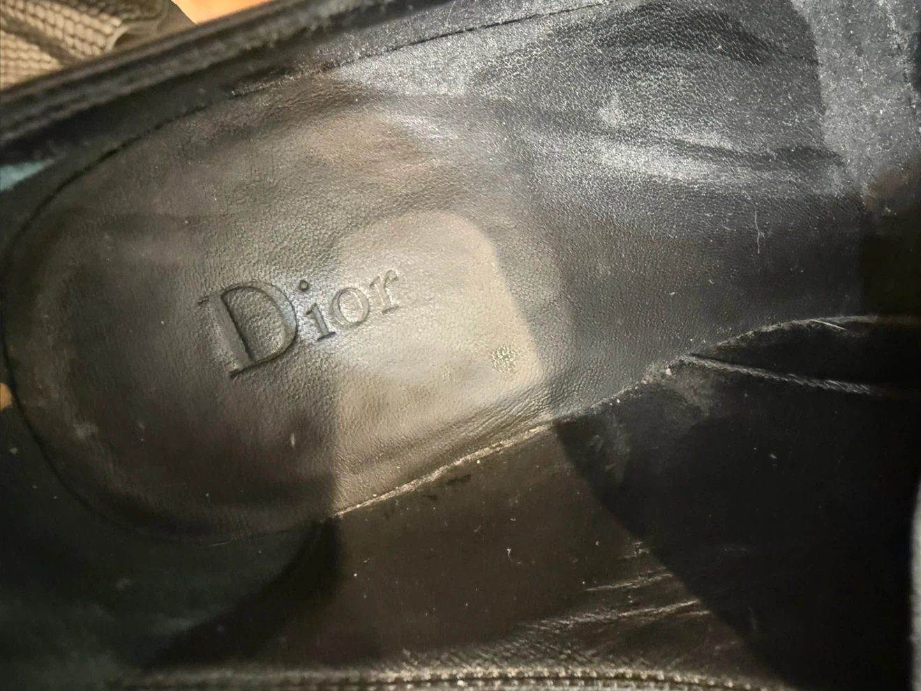 Dior Men's Black Leather Oxford Shoes Size 45 - photo 5