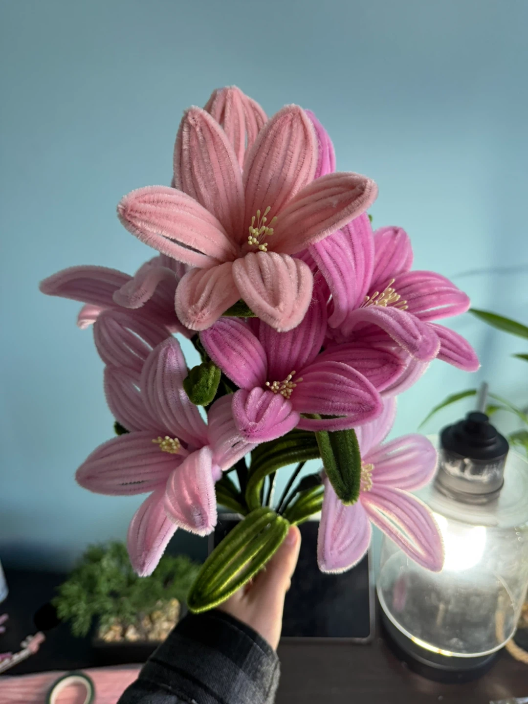 Pipe cleaner flowers - photo 5