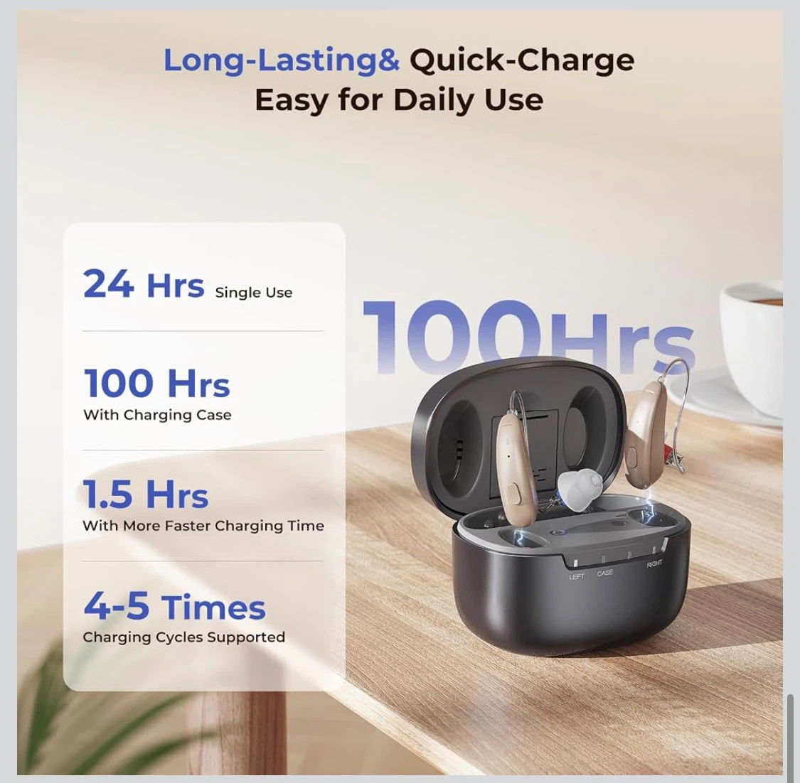 VOHON OTC Hearing Aid with Charging Case - photo 5