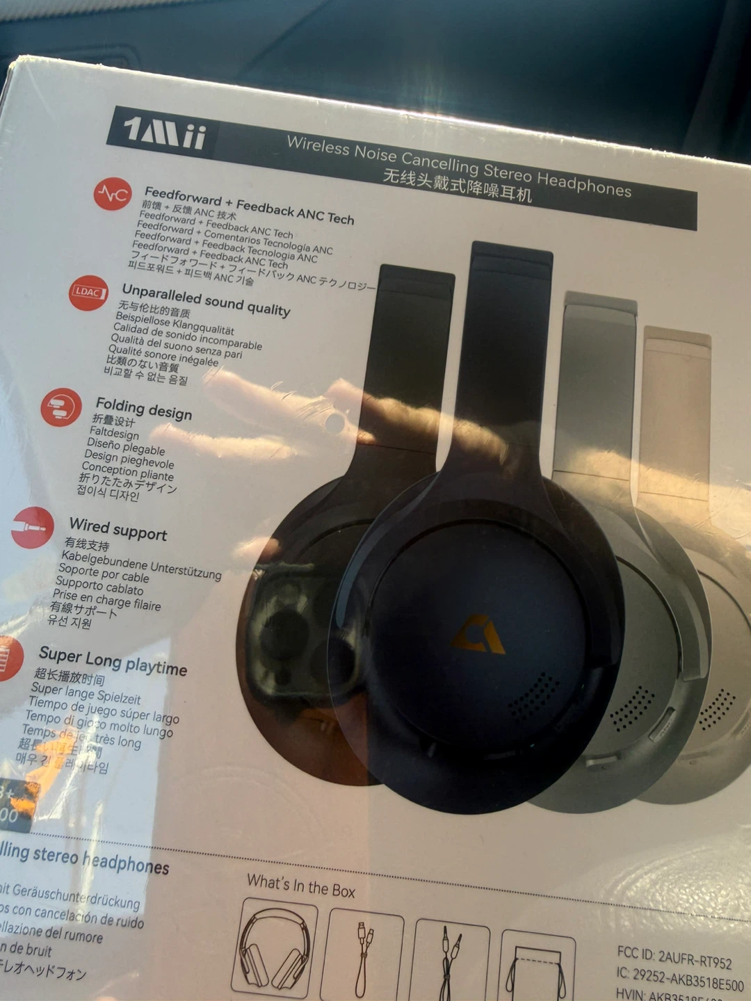 1Mii Wireless Noise Cancelling Stereo Headphones - photo 2