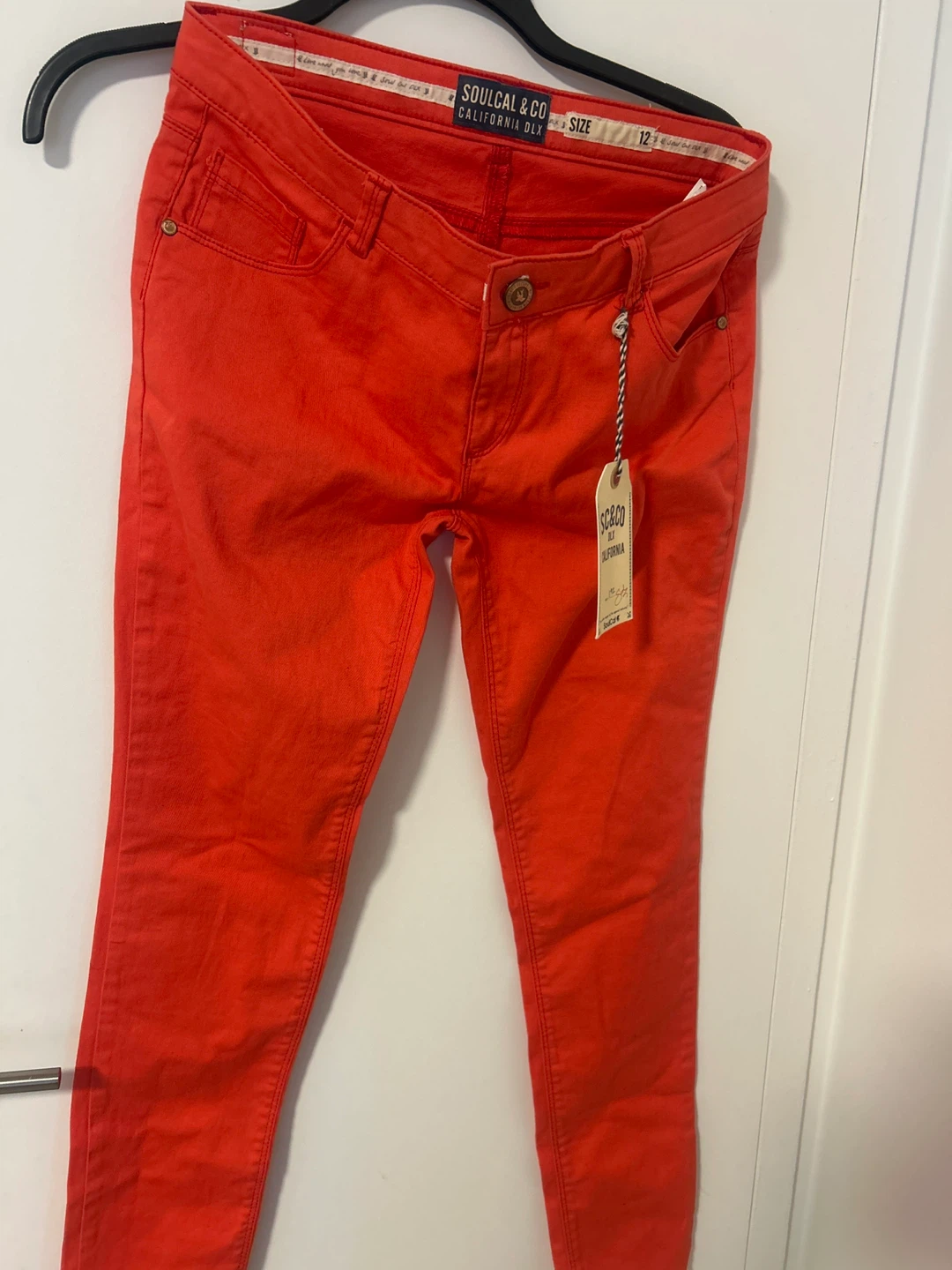 Soulcal & Co. Orange Skinny Jeans Size 12