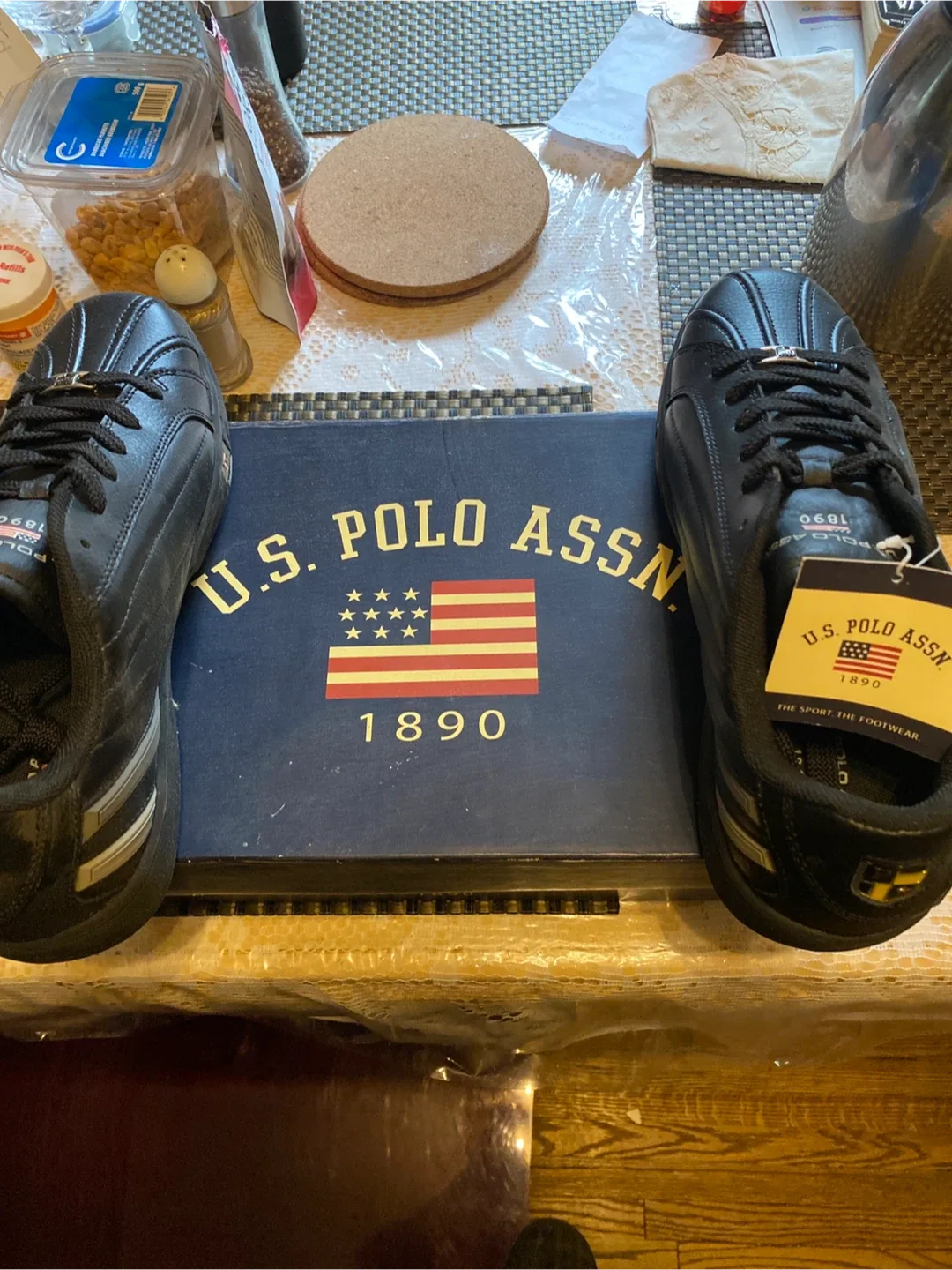 U.S. Polo Assn. Black Sneakers