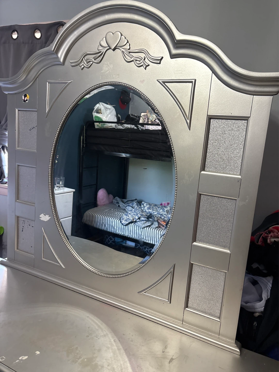 Silver Dresser with Mirror - photo 2