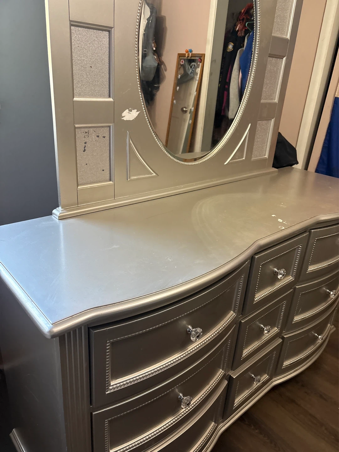 Silver Dresser with Mirror - photo 4