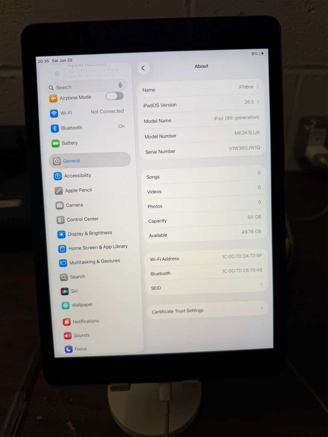 iPad 9th Gen
