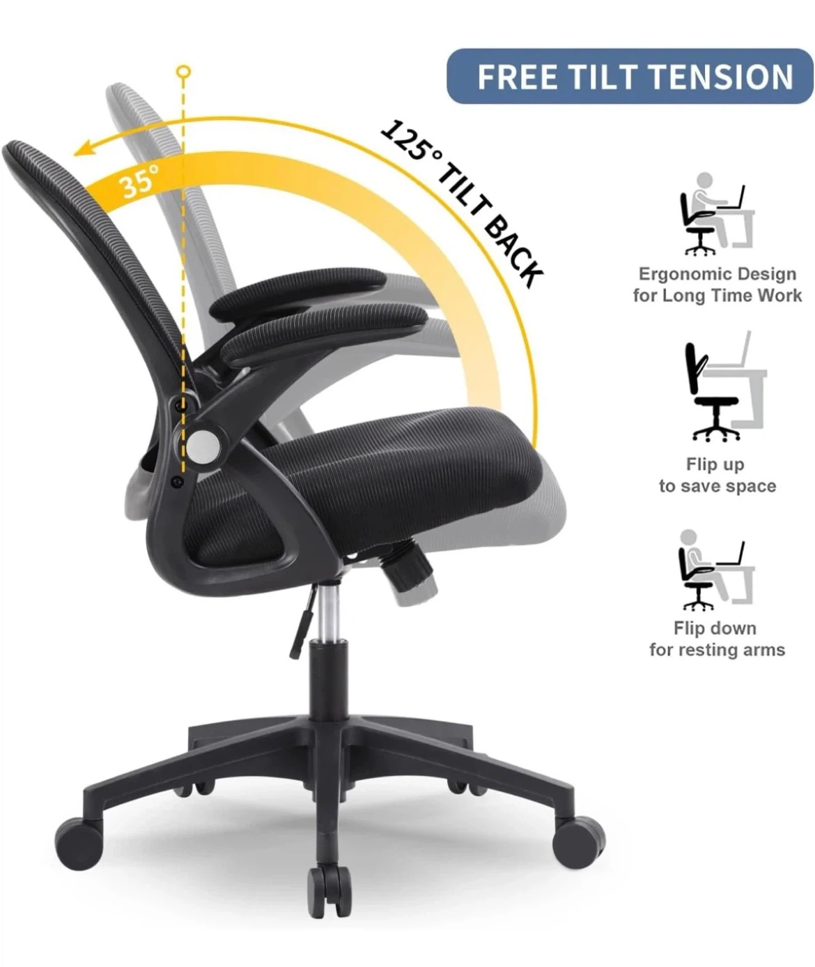 Computer Desk + Office Chair Set - photo 5
