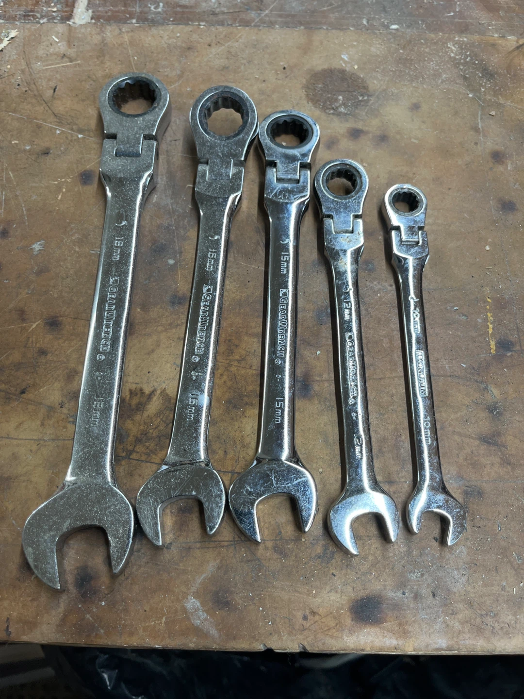 GearWrench Ratcheting Wrenches Set (5 pcs)
