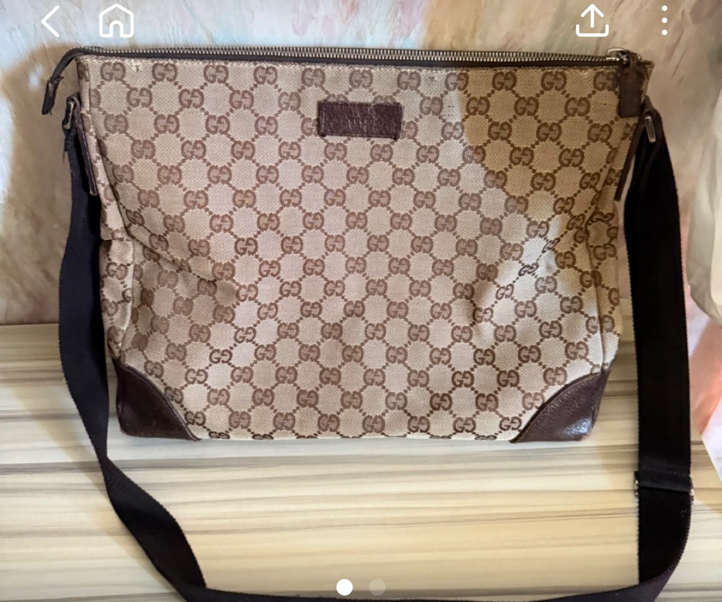 Gucci Monogram Canvas Messenger Bag - photo 2