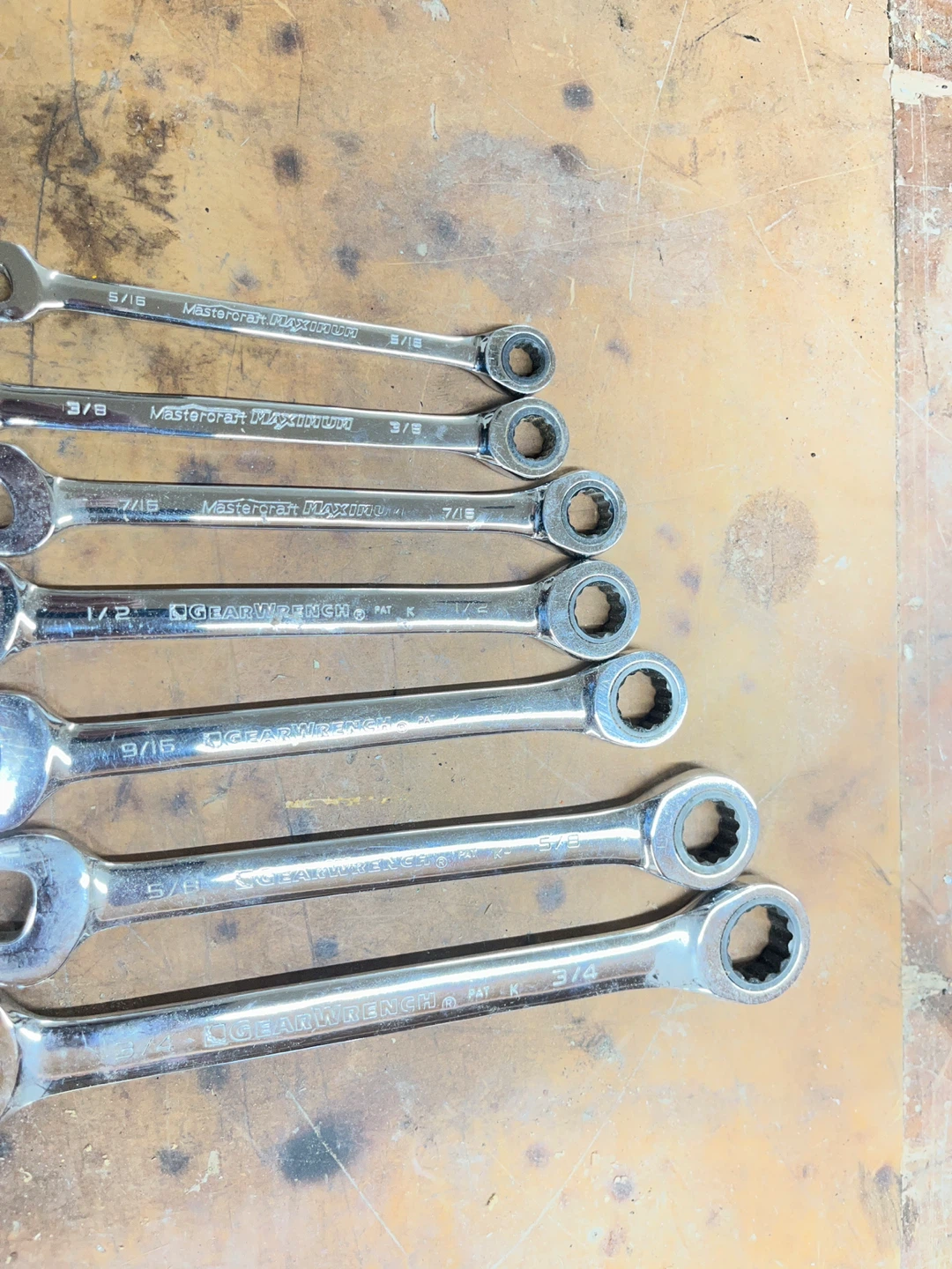 Mastercraft & Gearwrench Combination Wrenches (7 pc.) - photo 4