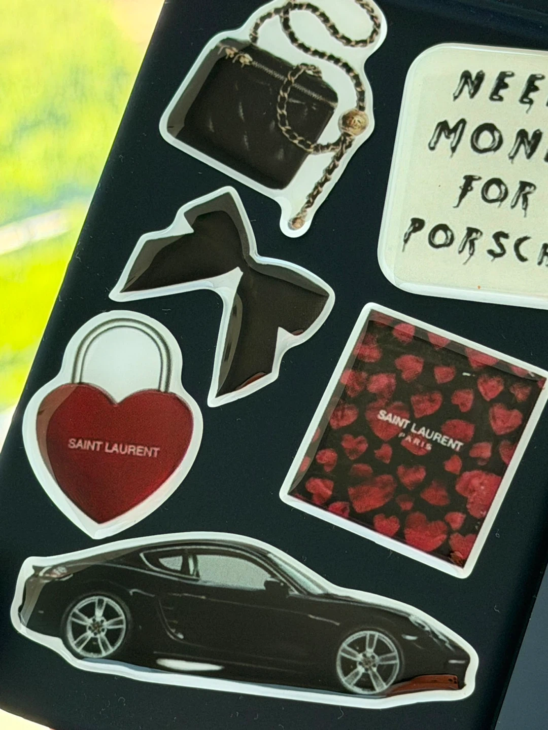 iPhone Case with Saint Laurent Stickers - photo 5