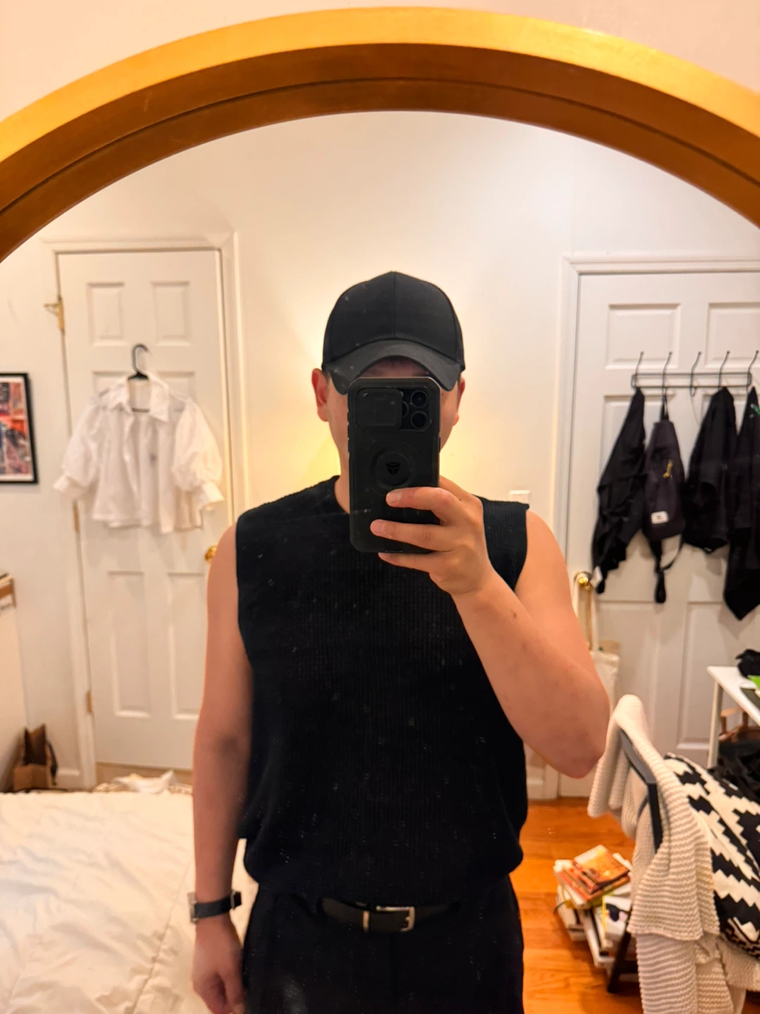 Zara Black Knit Sleeveless Vest Sweater L size - photo 5