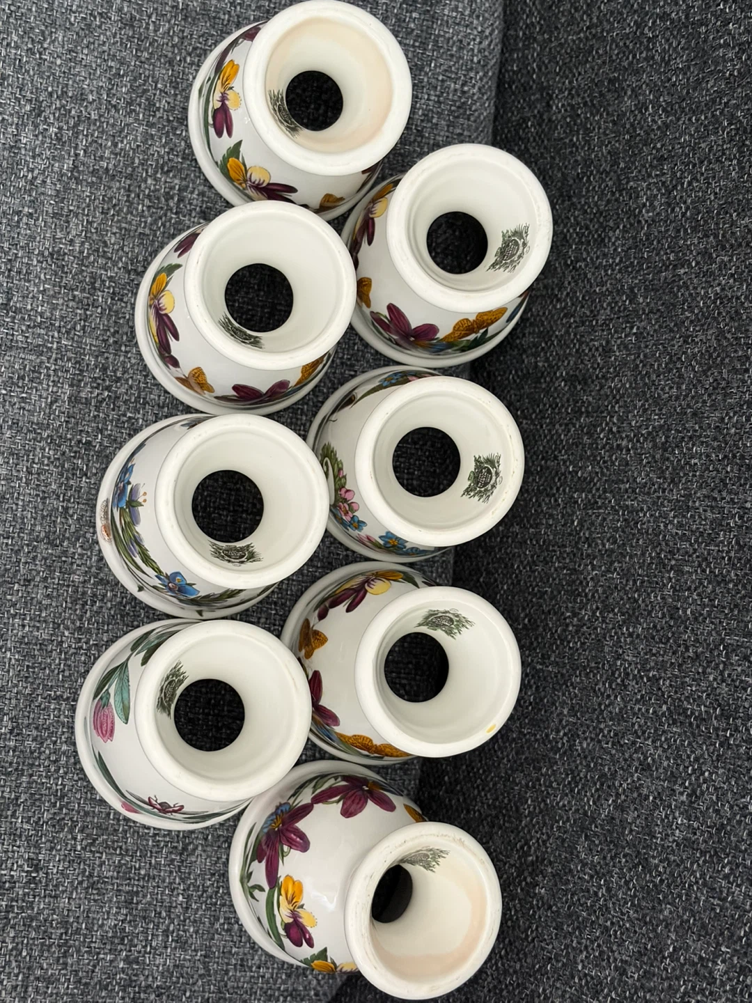 8 Portmerion Botanical Garden Egg Cups - photo 5