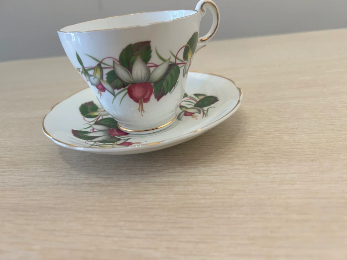 Regency English Bone China Teacup and Saucer Set