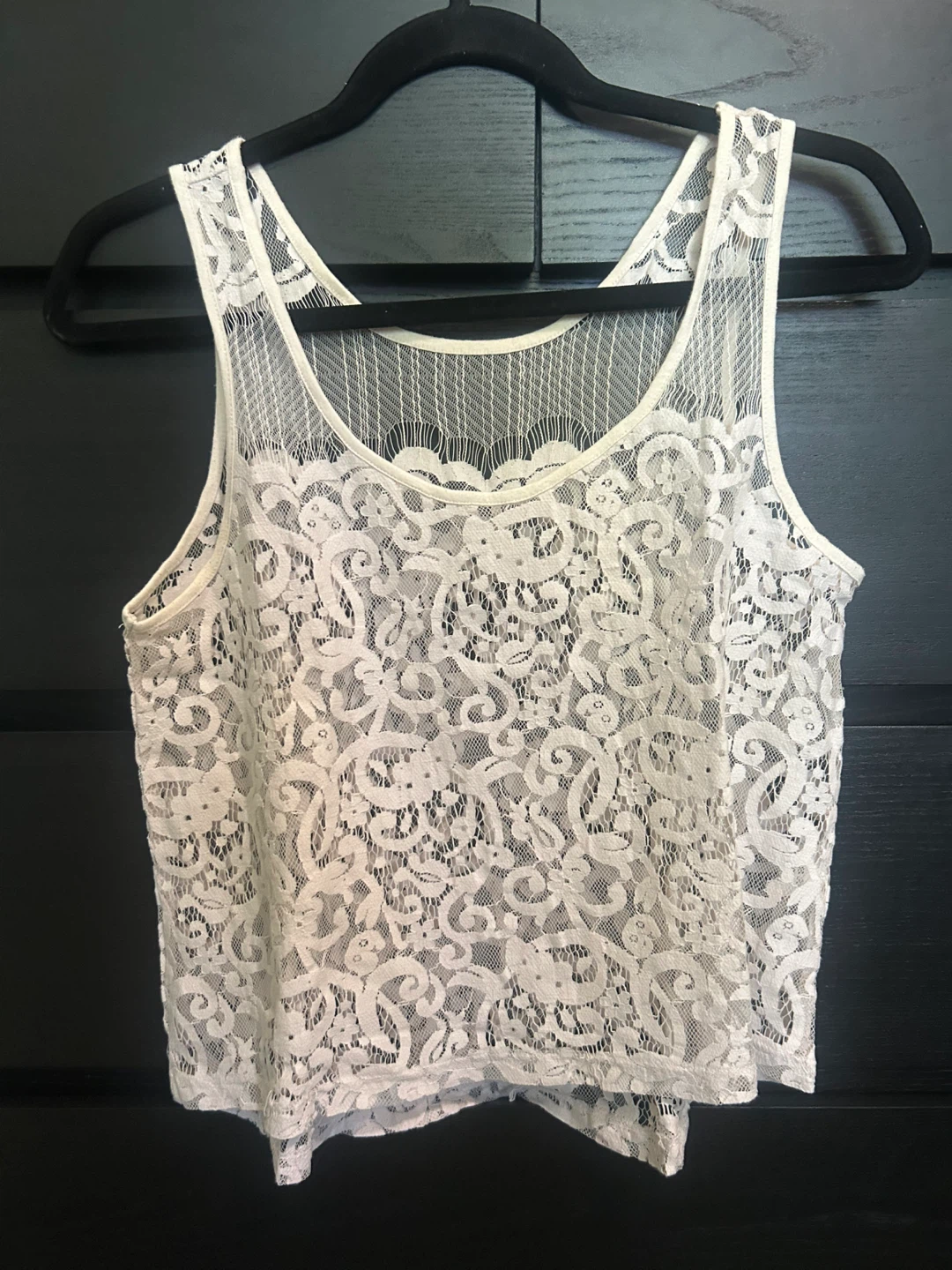 White Lace Tank Top