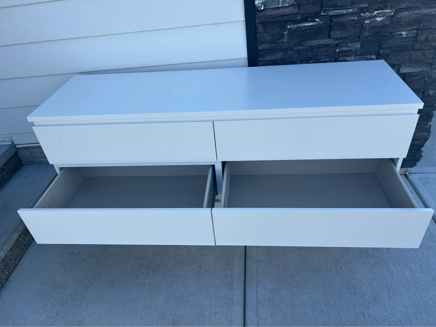 IKEA MALM white dresser 6 drawers - photo 3