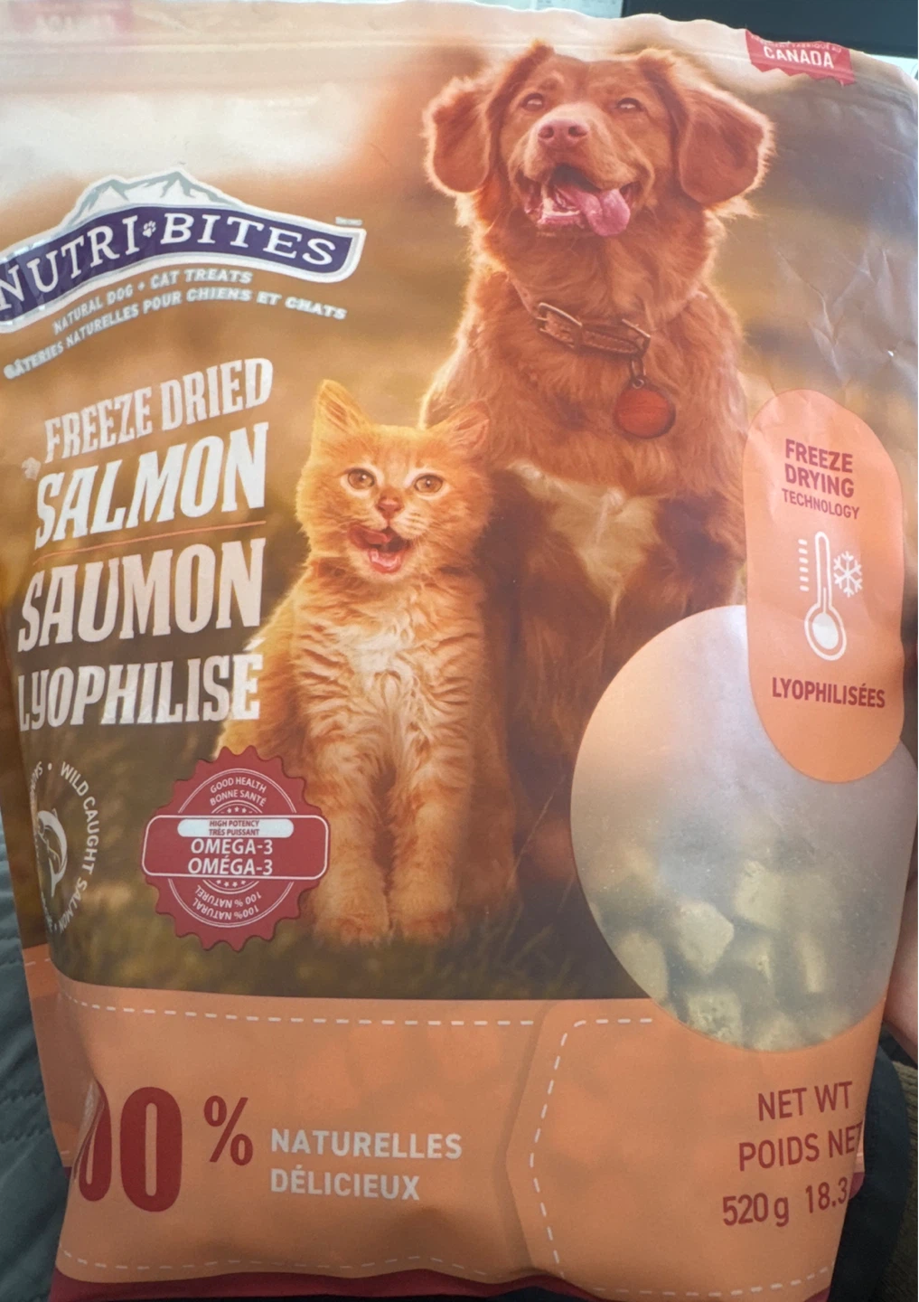 Nutri-Bites Freeze Dried Salmon Dog & Cat Treats