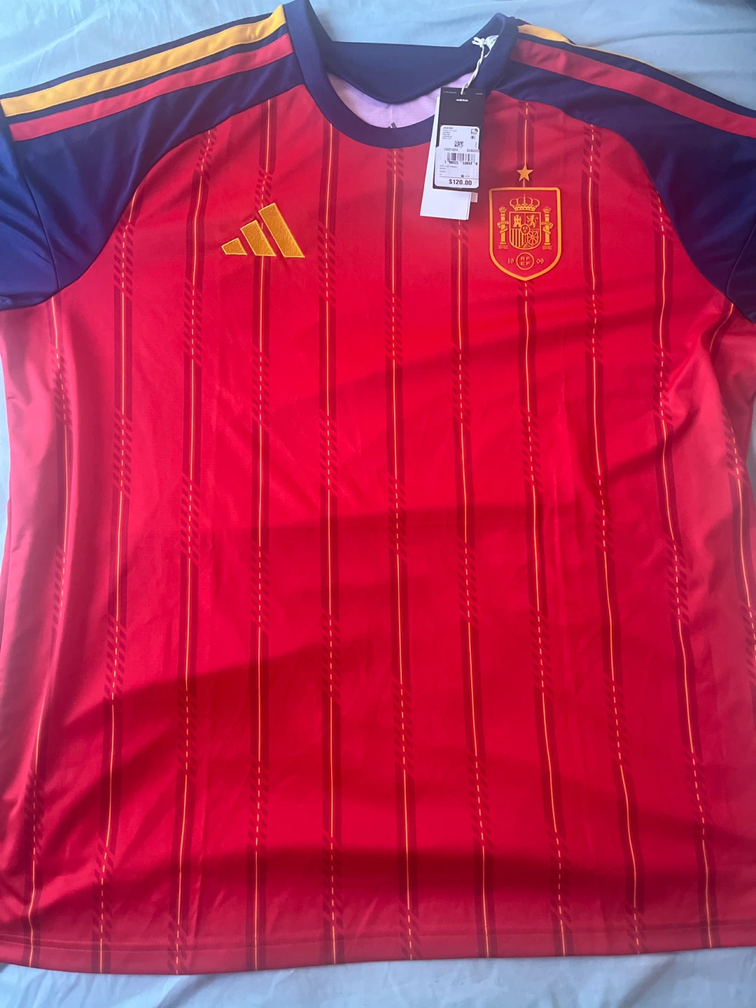 Spain 2026 World Cup Home Jersey Authentic Size 2XL