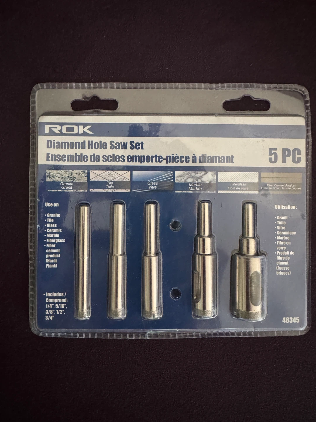 Dremel 130-Piece Accessory Kit + ROK Diamond Hole Saw Set – Like