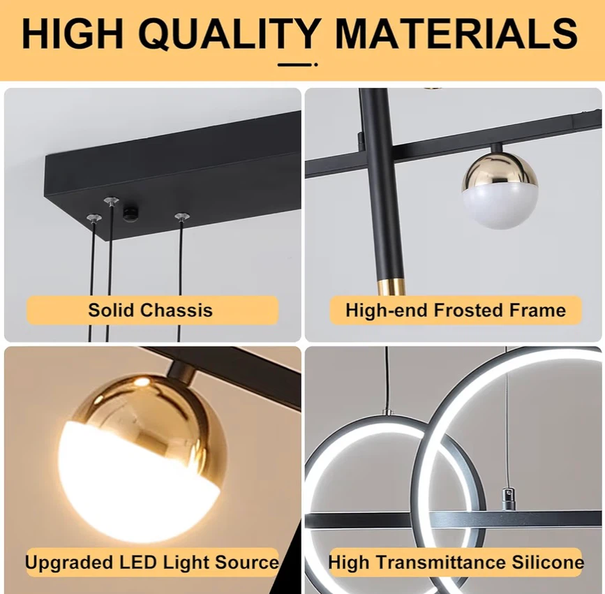 Modern LED Chandelier Pendant Light Fixture - photo 2