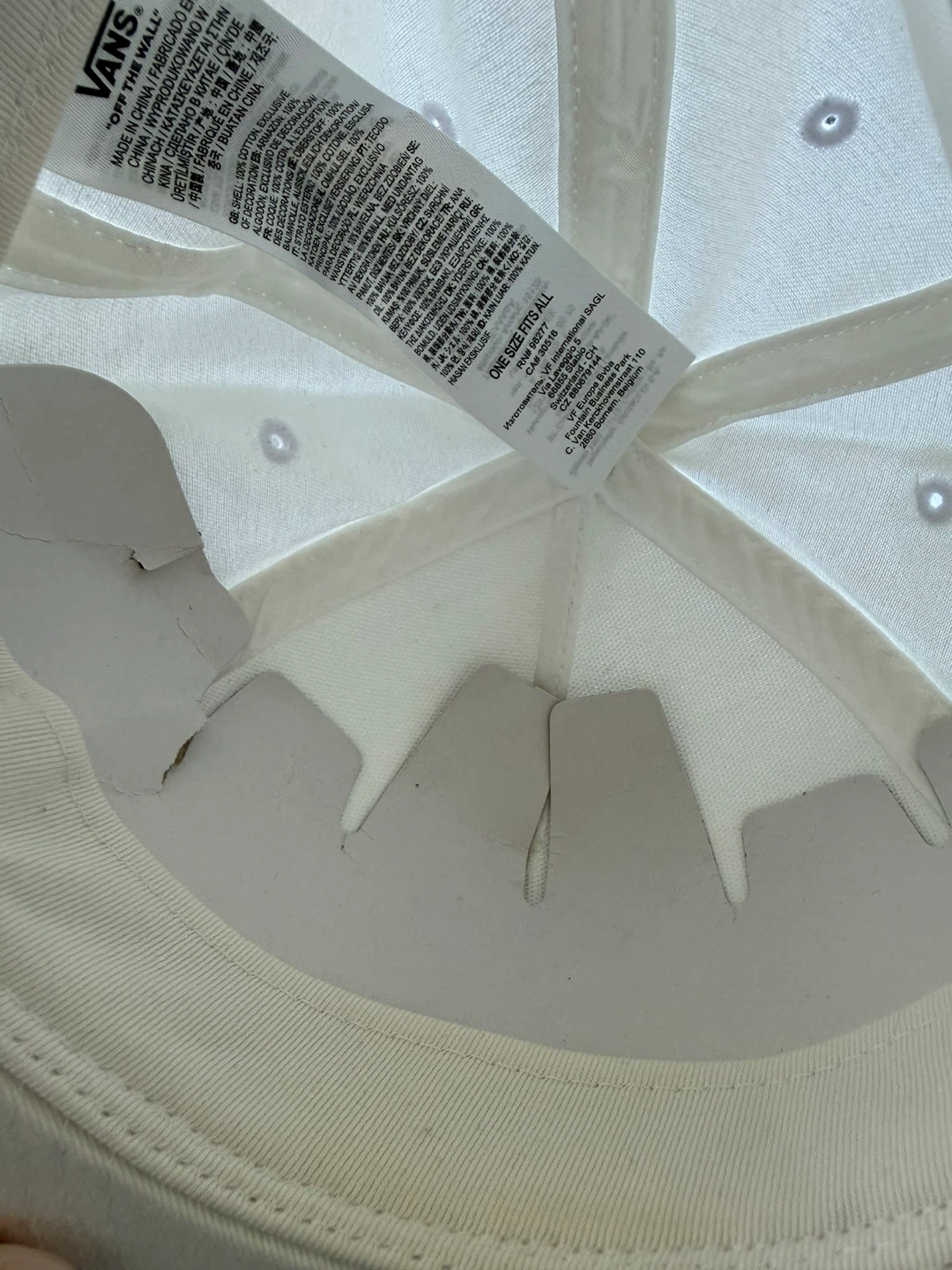 New Vans "Off The Wall" White baseball hat - photo 5