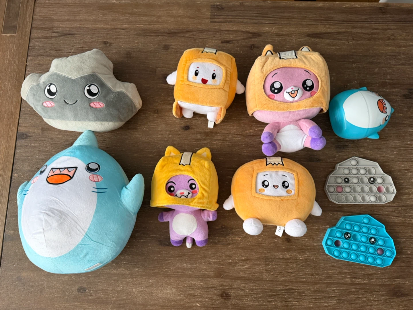 Lanky Box plushes