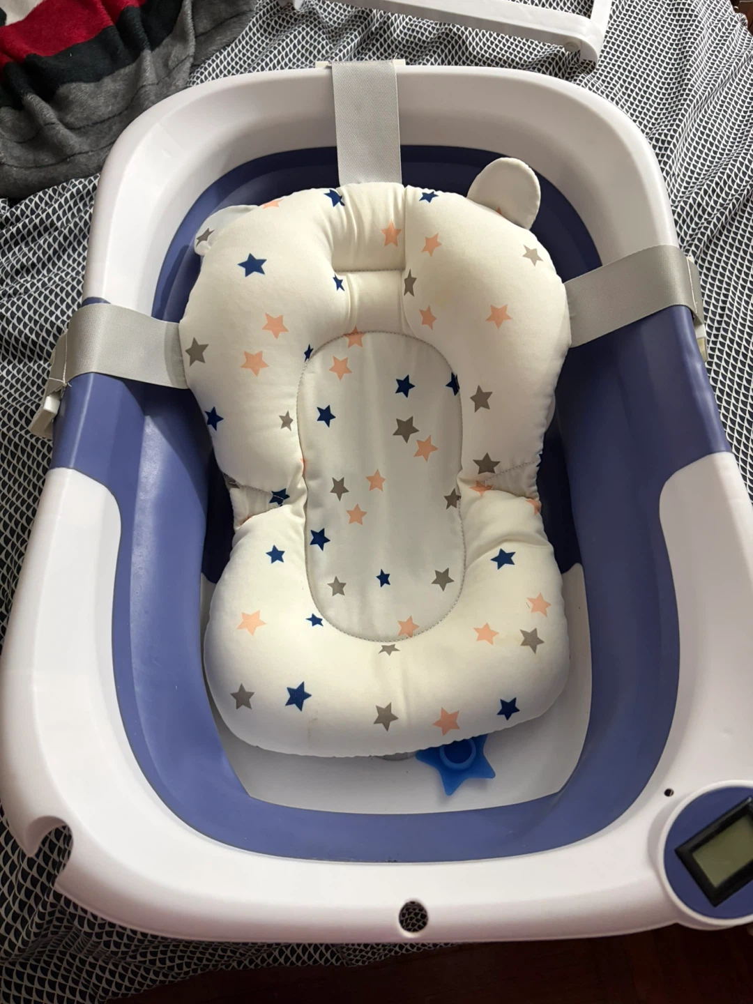 Collapsible Baby Bathtub with Digital Thermometer