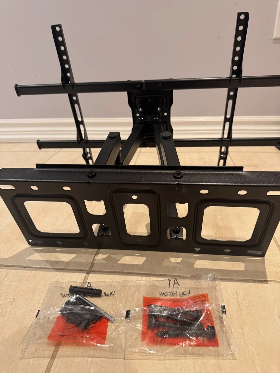 Black Full-Motion TV Wall Mount - photo 3