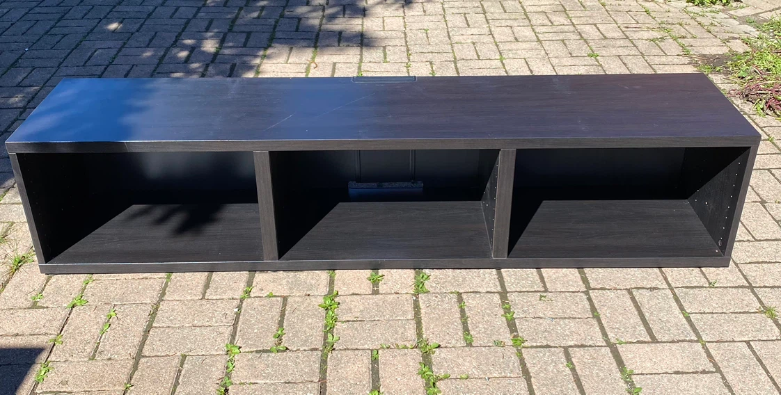 IKEA Dark Wood Entertainment Unit / Storage Shelf