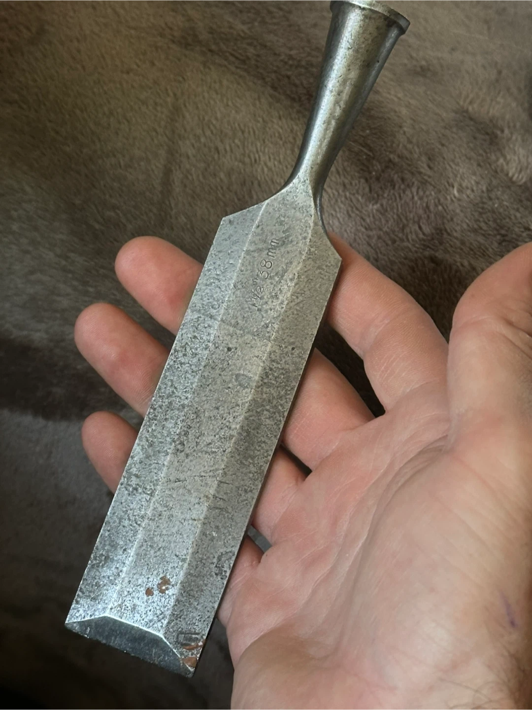 Vintage 38mm EA Berg Eskilstuna Socket Chisel Head