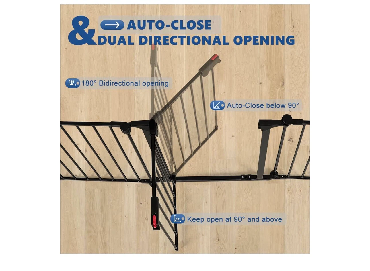 Sturdy Metal Dog Gate - Auto-Close, Dual Directional Opening - photo 4