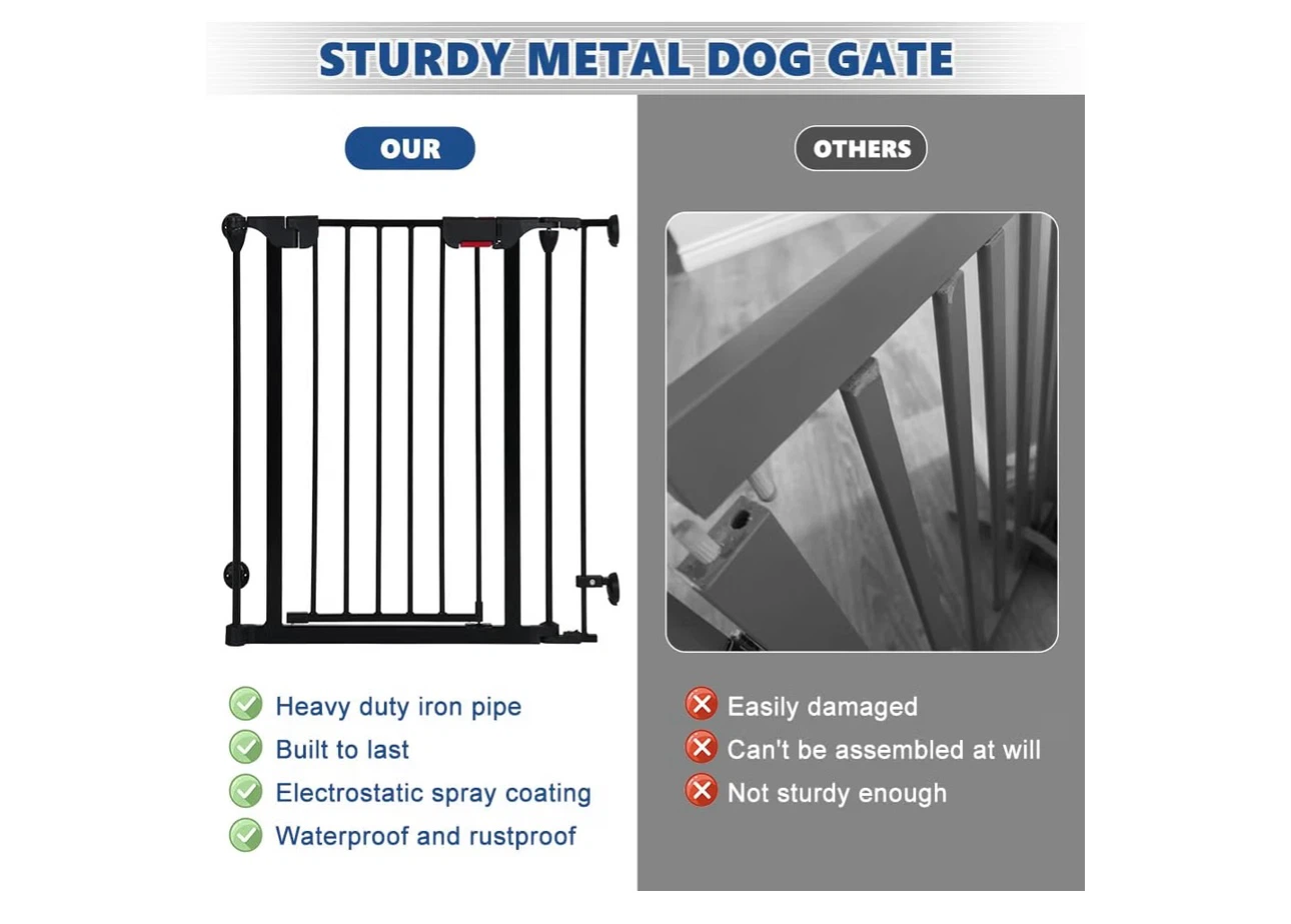 Sturdy Metal Dog Gate - Auto-Close, Dual Directional Opening - photo 5