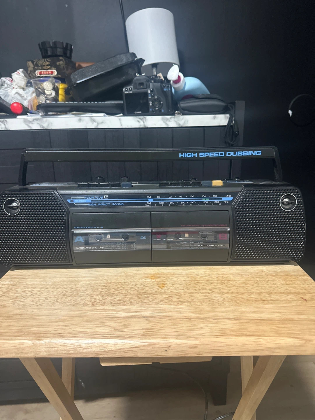 Four Plus Dual Cassette Boombox Radio - photo 2