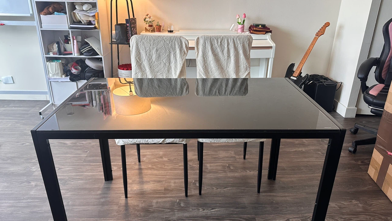 DINING TABLE WITH 2 CHAIRS